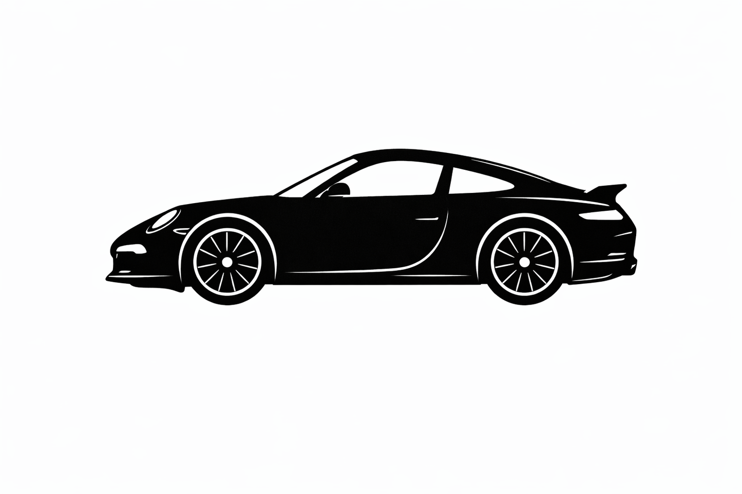 3D Wall Art - Sports Car 24in