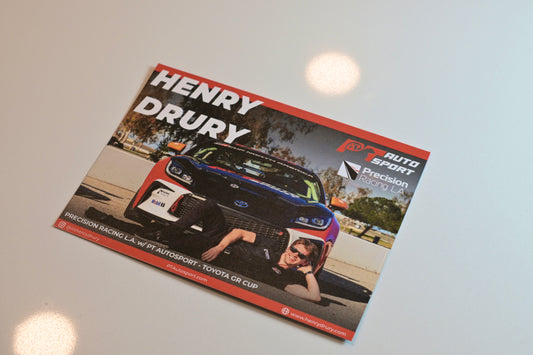 Signed Henry Drury Hero Card