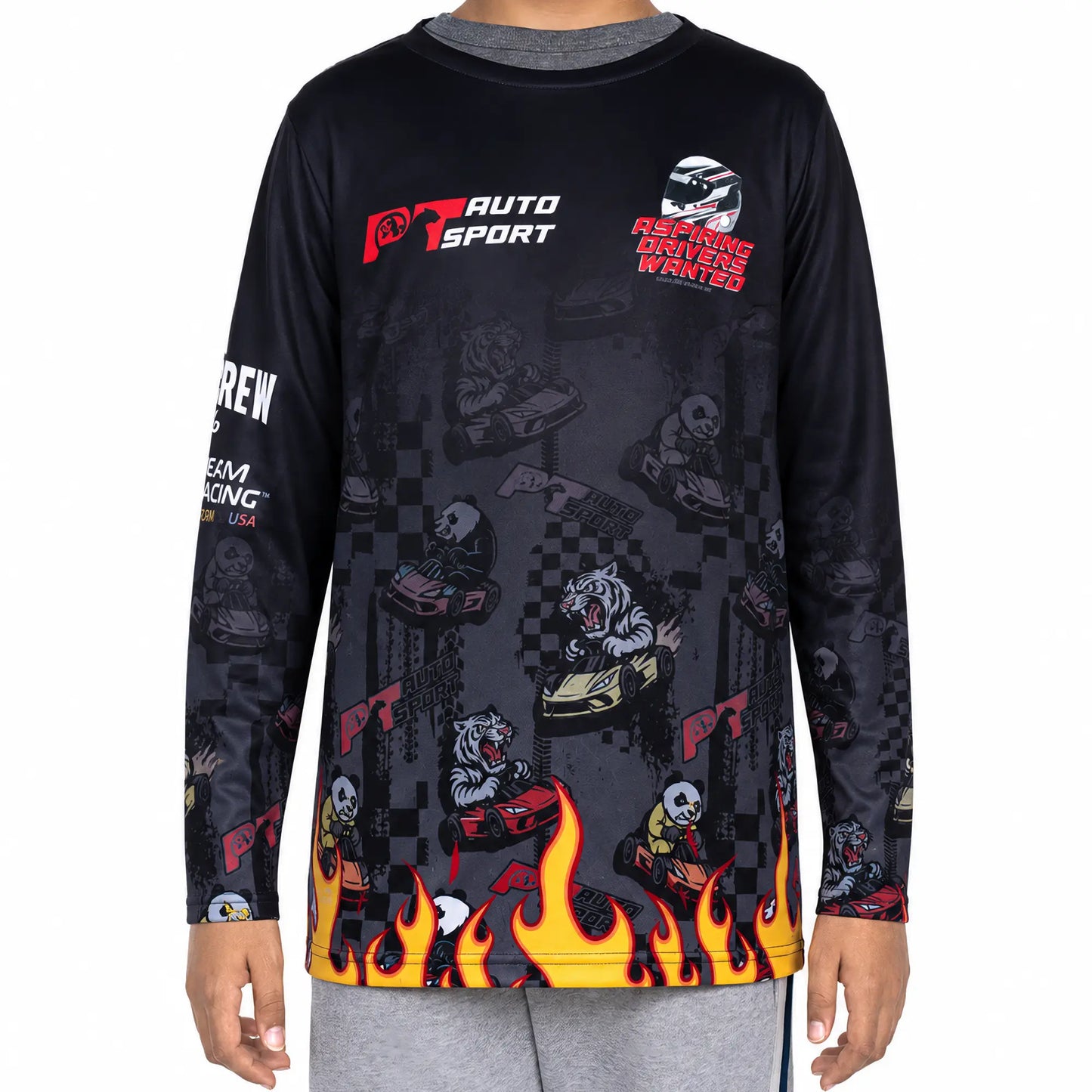 PT Autosport x Flow Society Race Kars Long Sleeve Tee